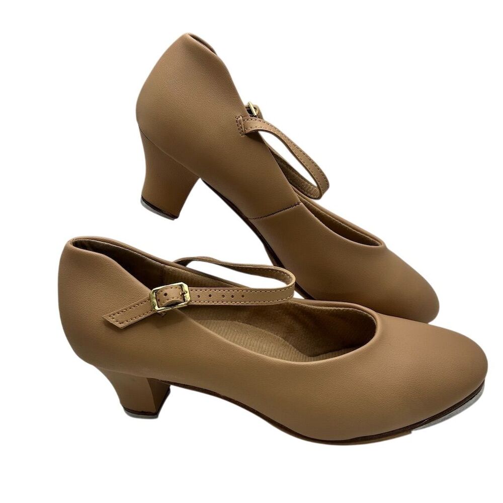 Theatricals 1.5" Heel Baby Louis Character Tap Shoes Dance Womans 7 READ SIZING